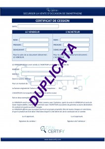 Contrat de cession vendre un smartphone